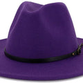 Sombrero Fedora con hebilla de cinturón para mujer de Lisianthus