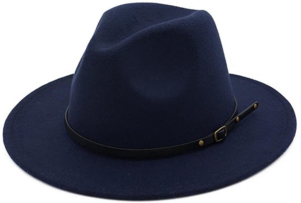 Sombrero Fedora con hebilla de cinturón para mujer de Lisianthus