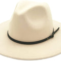 Sombrero Fedora con hebilla de cinturón para mujer de Lisianthus