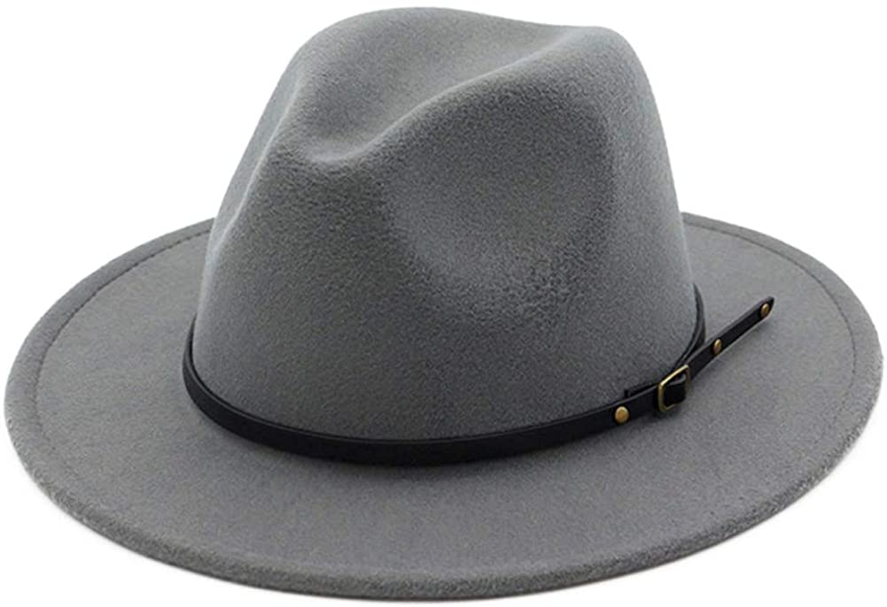 Sombrero Fedora con hebilla de cinturón para mujer de Lisianthus