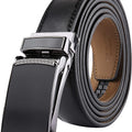 Marino Avenue Men’s Genuine Leather Ratchet Dress Belt with Linxx Buckle   Gift Box