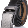 Marino Avenue Men’s Genuine Leather Ratchet Dress Belt with Linxx Buckle   Gift Box