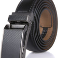 Marino Avenue Men’s Genuine Leather Ratchet Dress Belt with Linxx Buckle   Gift Box