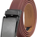 Marino Avenue Men’s Genuine Leather Ratchet Dress Belt with Linxx Buckle   Gift Box