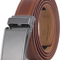 Marino Avenue Men’s Genuine Leather Ratchet Dress Belt with Linxx Buckle   Gift Box