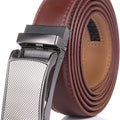 Marino Avenue Men’s Genuine Leather Ratchet Dress Belt with Linxx Buckle   Gift Box