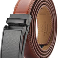 Marino Avenue Men’s Genuine Leather Ratchet Dress Belt with Linxx Buckle   Gift Box