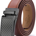 Marino Avenue Men’s Genuine Leather Ratchet Dress Belt with Linxx Buckle   Gift Box