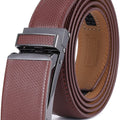 Marino Avenue Men’s Genuine Leather Ratchet Dress Belt with Linxx Buckle   Gift Box