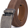 Marino Avenue Men’s Genuine Leather Ratchet Dress Belt with Linxx Buckle   Gift Box