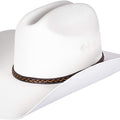 Queue Essentials Western Style Pinch Front Straw Canvas Cowboy Cowgirl Straw Hat