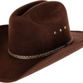 Queue Essentials Western Style Pinch Front Straw Canvas Cowboy Cowgirl Straw Hat