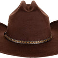 Queue Essentials Western Style Pinch Front Straw Canvas Cowboy Cowgirl Straw Hat