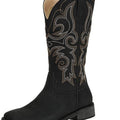 SheSole Women's Fashion Western Cowgirl Cowboy Boots Wide Square Toe Mid Calf