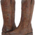 Shesole Women'S Fashion Western Cowgirl Cowboy Boots Wide Square Toe Mid Calf , Brown, 6, Brown, 6
