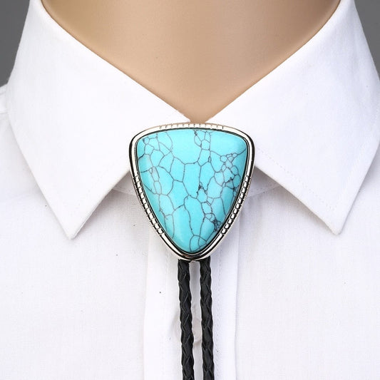 GorrasVaqueras natural stone  BOLO tie