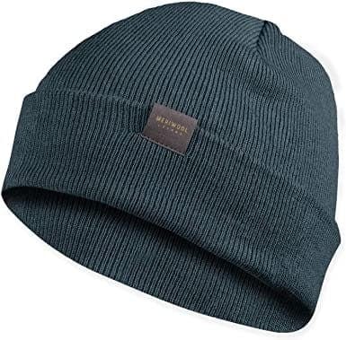 MERIWOOL Unisex Beanie – Merino Wool Ribbed Knit Winter Hat for